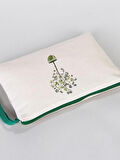 Zeytin Ağacı Desenli Gabardin Kumaş Clutch Çanta - GDN20234006