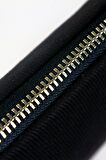 Zeytin Ağacı Desenli %100 Pamuk Siyah Clutch Çanta