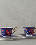 English Home Miranda New Bone China 4 Parça 2 Kişilik Kahve Fincan Takımı Lacivert