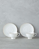 English Home Sakura New Bone China 4 Parça 2 Kişilik Kahve Fincan Takımı Gold