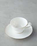 English Home Sakura New Bone China 4 Parça 2 Kişilik Kahve Fincan Takımı Gold
