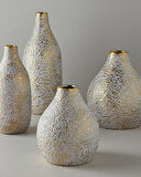 Pavia Stoneware Vazo Gold
