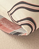 English Home Abstract Art Dijital Baskılı Soft Cotton 2'li Yastık Kılıfı Bej