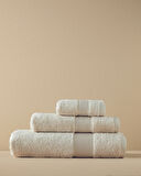 English Home Poffy Soft-Premium Pamuklu Yüz Havlusu 50x80 cm Bej