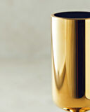 English Home Candlelight Cam Tekli Şamdan Gold