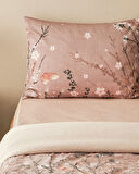 English Home Sweet Spring Dijital Baskılı Soft Cotton Çift Kişilik Nevresim Takımı Gül Kurusu