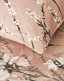 English Home Sweet Spring Dijital Baskılı Soft Cotton Çift Kişilik Nevresim Takımı Gül Kurusu