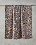 English Home Gardenia Glow Baskılı Sherpa Battaniye Vizon