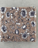 English Home Gardenia Glow Baskılı Sherpa Battaniye Vizon