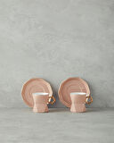 English Home Axel New Bone China 4 Parça 2 Kişilik Kahve Fincan Takımı Pudra