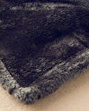 English Home Furry Super Soft Tv Battaniyesi Antrasit