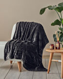 English Home Furry Super Soft Tv Battaniyesi Antrasit