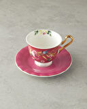 English Home Vanilla New Bone China 4 Parça 2 Kişilik Çay Fincanı Takımı Mor