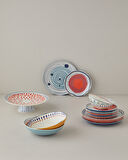 English Home Arzu Sabancı Universe Stoneware Servis Tabağı 27 cm Mavi