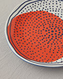 English Home Arzu Sabancı Patch Stoneware Pasta Tabağı 20 cm Terracotta