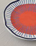 English Home Arzu Sabancı Mystery Stoneware Pasta Tabağı 20 cm Terracotta
