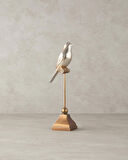 English Home Shiny Bird Polyresin Biblo Gold