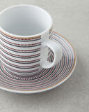 English Home Ashley Porselen Kahve Fincan Takımı 4 Parça 2 Kişilik Siyah-Bordo