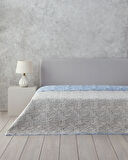 English Home Plaid Harmony Tek Kişilik Çok Amaçlı Örtü Mavi