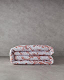 English Home Scroll Flowers Tek Kişilik Çok Amaçlı Örtü Turuncu