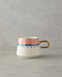 English Home Carnival Track Stoneware Kupa Pembe - Yeşil