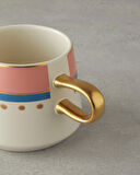English Home Carnival Track Stoneware Kupa Pembe - Yeşil