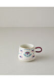 Carnival Time Stoneware Kupa Mavi - Pembe