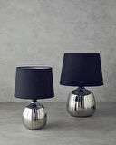 English Home Belva Seramik Abajur Silver