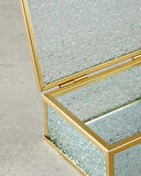 English Home Glossy Cam Dekoratif Kutu Gold