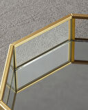 English Home Deluxe Cam Dekoratif Tepsi Gold