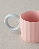 English Home Angled New Bone China Kahve Fincan Takımı Açık Pembe