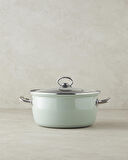 English Home Sartagi Emaye Kızartma Tenceresi Açık Mint