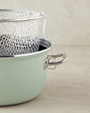 English Home Sartagi Emaye Kızartma Tenceresi Açık Mint