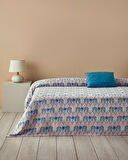 English Home Tropical Palm Tek Kişilik Pike Mavi