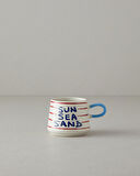 English Home Jolly Fish Stoneware Kupa Mavi-Kırmızı