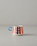 English Home Jolly Shell Stoneware Kupa Turuncu-Mavi