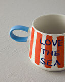 English Home Jolly Shell Stoneware Kupa Turuncu-Mavi