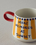 English Home Jolly Shell Stoneware Kupa Sarı - Mavi