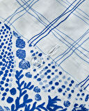 English Home Coastal Treasures Pamuklu Ranforce Tek Kişilik Nevresim Seti 160x220 cm Mavi