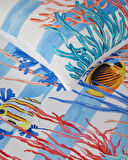 English Home Deep Ocean King Size Nevresim Seti Mavi