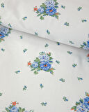 English Home Fragrant Flowers Çift Kişilik Nevresim Seti Mavi