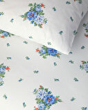 English Home Fragrant Flowers Çift Kişilik Nevresim Seti Mavi