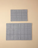 English Home Classy Diamond Pamuk Polyester Banyo Paspası Seti Gri
