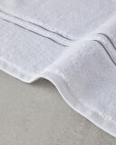 English Home Chic Stripe Pamuklu Nakışlı Banyo Havlusu 90x150 cm Beyaz