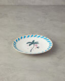 English Home Carnival Palm Bone Porselen Pasta Tabağı 20 cm Mavi-yeşil