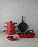 English Home Prime Red Love Alüminyum Döküm Sahan 20 cm Kırmızı