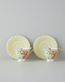 English Home Miranda New Bone China 4 Parça 2 Kişilik Çay Fincanı Takımı 220 ml Açık Sarı