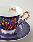 English Home Miranda New Bone China 4 Parça 2 Kişilik Fincan Takımı 220 ml Lacivert