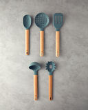 English Home Paolo Silikon 5 Parça Hazırlık Seti 31,5-32-33-34-34 cm Yeşil