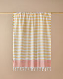 Candy Rejenere Çizgili Peştamal 90x150 cm Sarı-Mercan